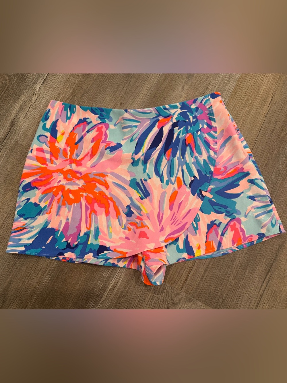 Lilly Pulitzer Floral Wrap Front Skort 🌸 Size 10
